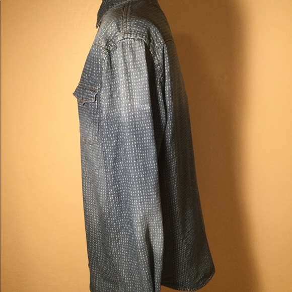 *SOLD* Mossimo Denim Snap Button Down, Sz M - Picture 4 of 6